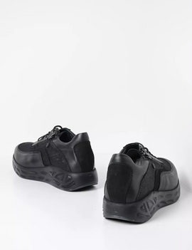 Wolky Vitality Black Combi Zip Shoe