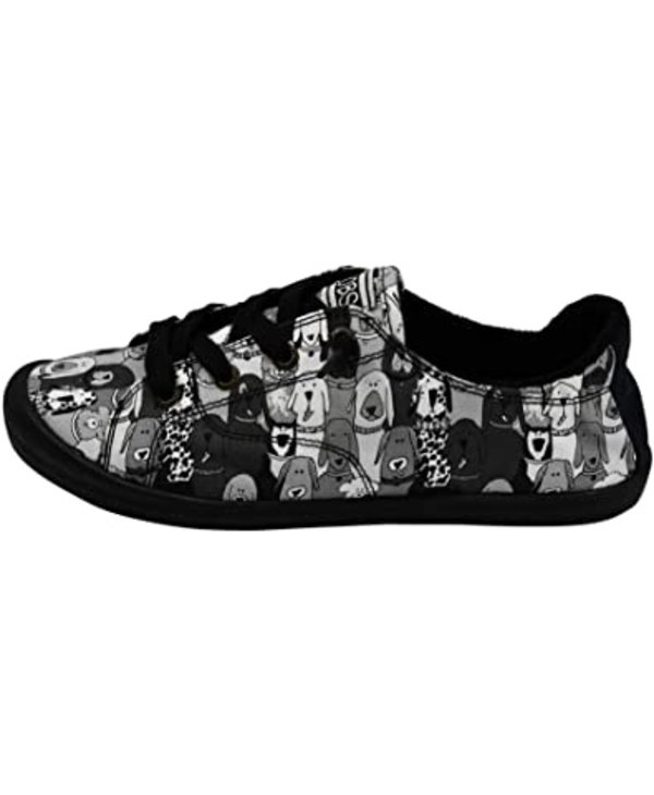 SKECHERS W BOBS BEACH BINGO DOG HOUSE PARTY LACE UP