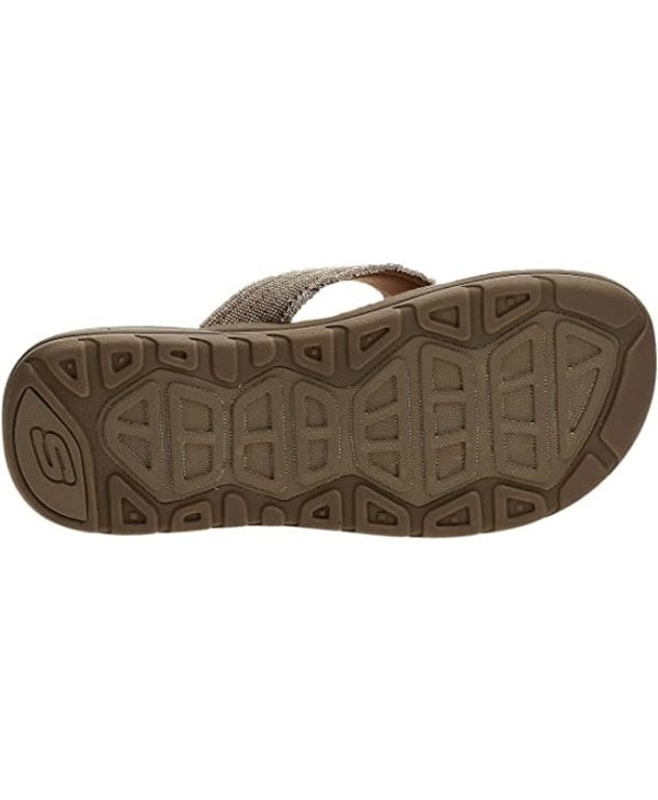 Skechers Men's Relaxed Fit Supreme-Bosnia Memory Foam Flip Flop