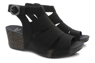 Dansko black wedge sandals 2025