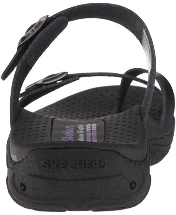 SKECHERS W REGGAE CARIBBEAN TOE LOOP SLIDE SANDAL