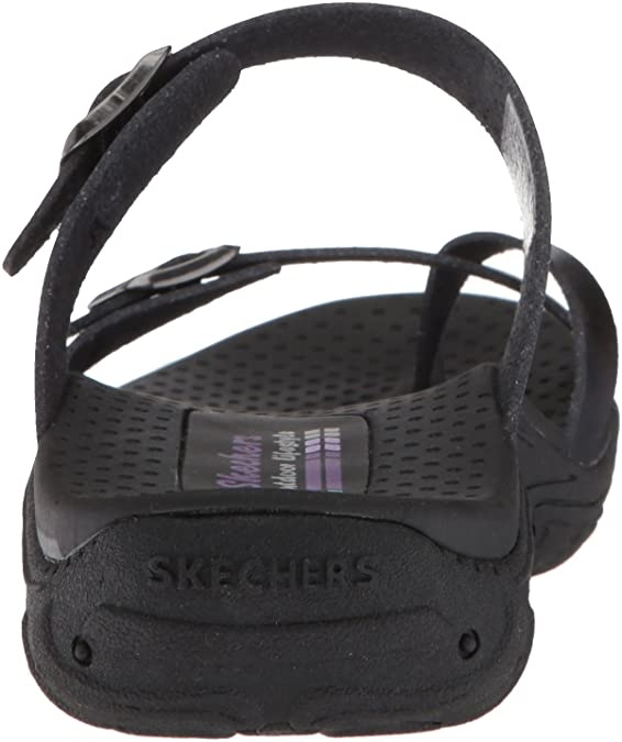 SKECHERS W REGGAE CARIBBEAN TOE LOOP SLIDE SANDAL