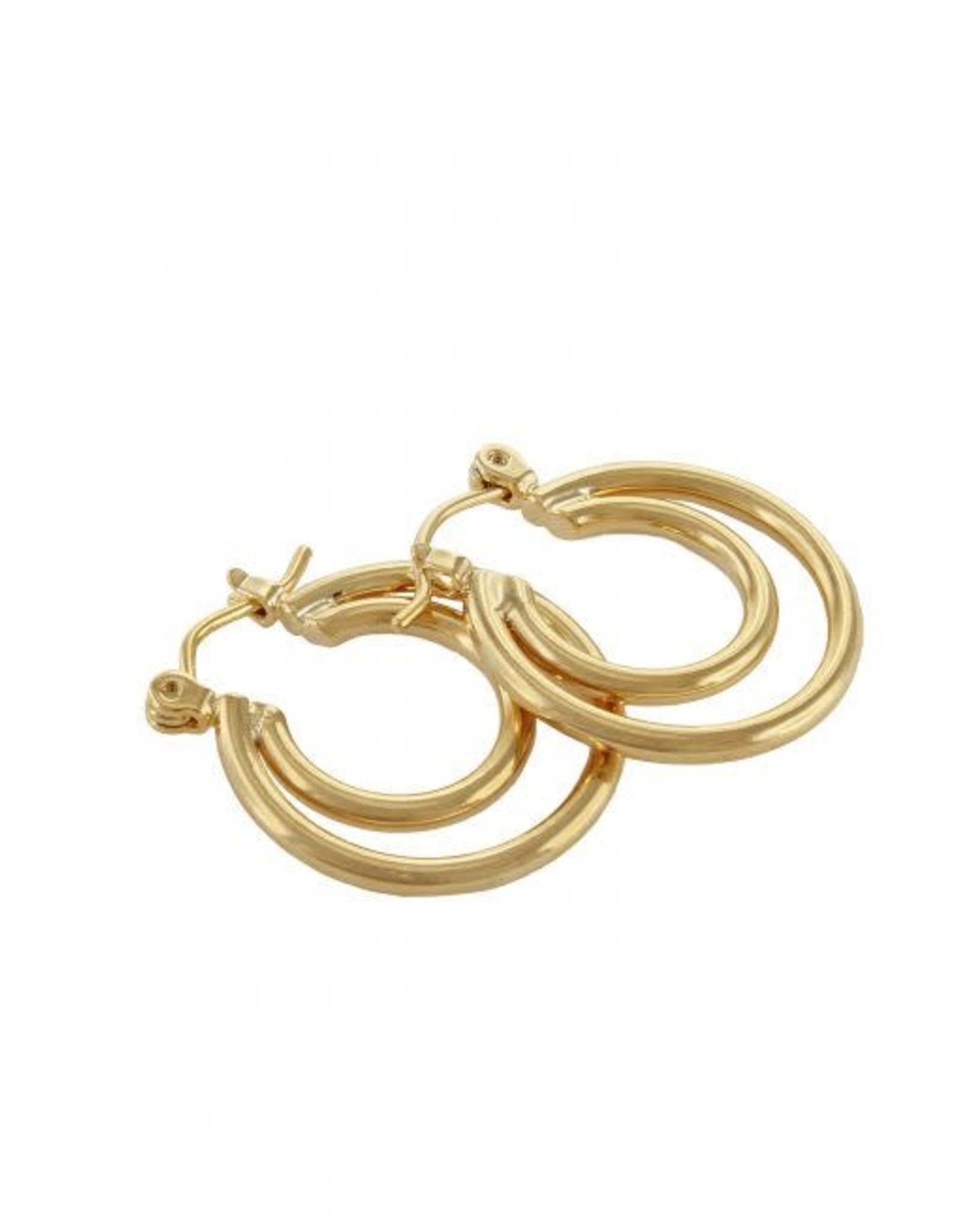 Jackie J Double hoop earring Gold