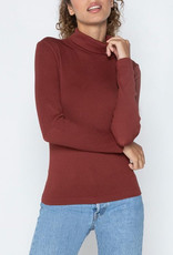 C'est Moi Rib T-Neck LS Top