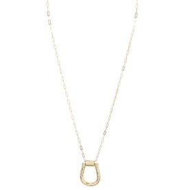Merx Inc. Fashion Necklace shiny Gold 75+5cm