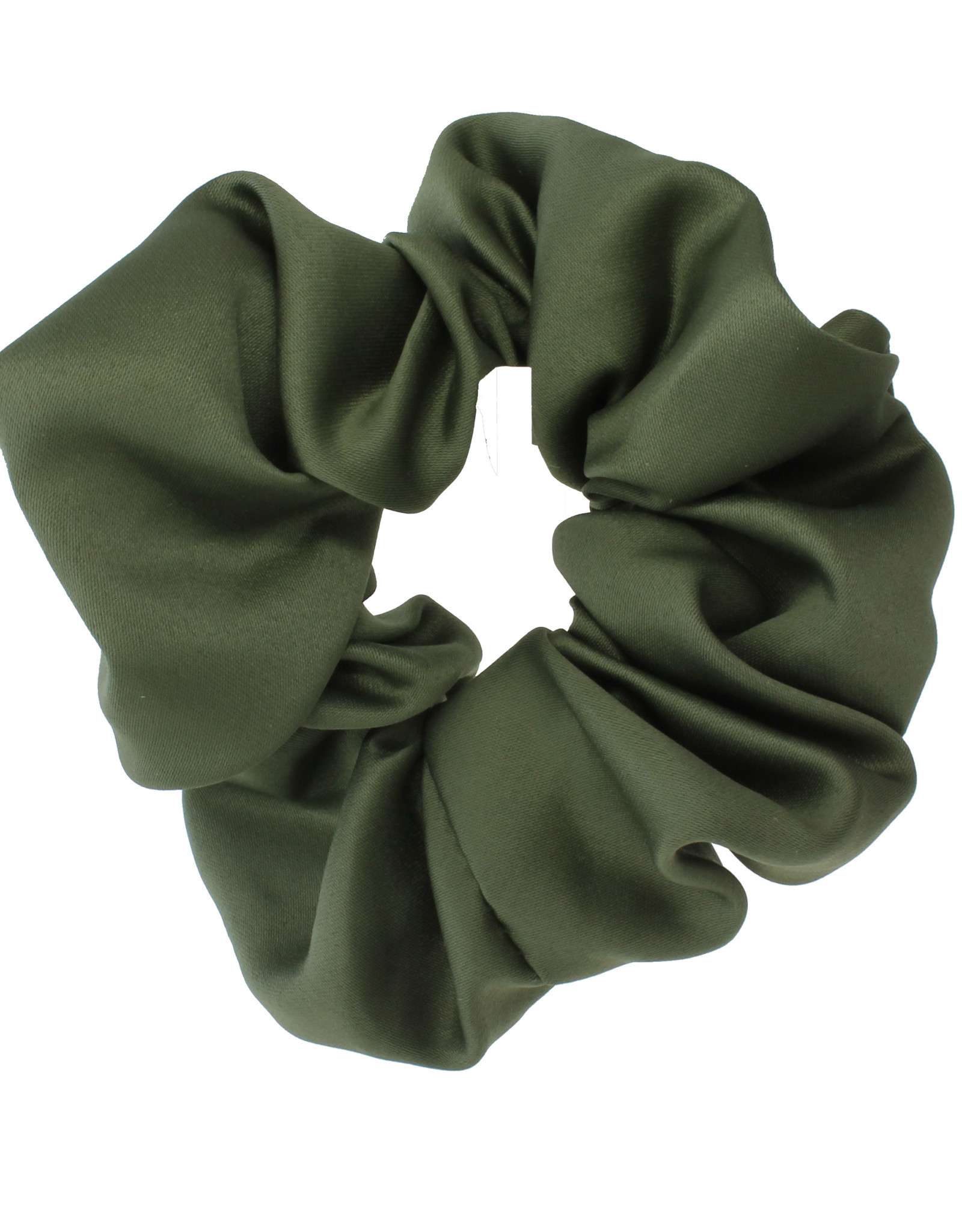Jackie J Jackie J Satin Hair Scrunchie Olive