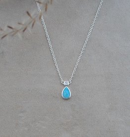 Glee Paradise Necklace - Blue Opal