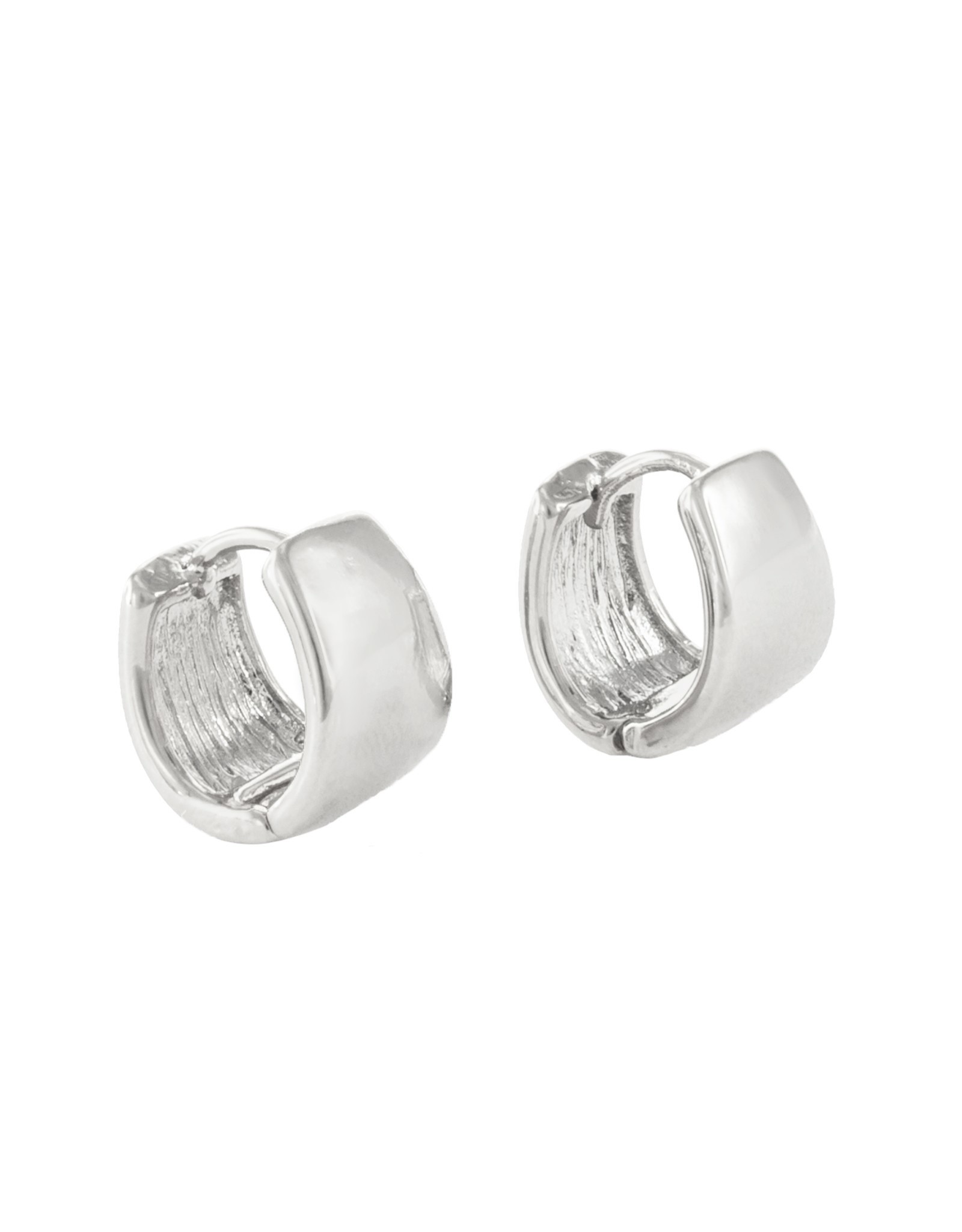 Jackie J Jackie J Huggie hoop earring Silver