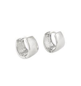 Jackie J Jackie J Huggie hoop earring Silver