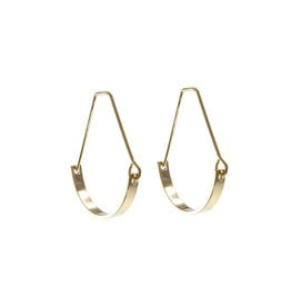 Jackie J Jackie J 1.25â€³ | Thick arch earring with side opening Gold