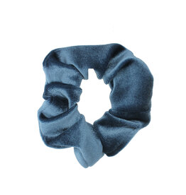 Jackie J Velvet Hair Scrunchie Navy