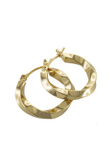 Jackie J Twisted hoop earring Gold