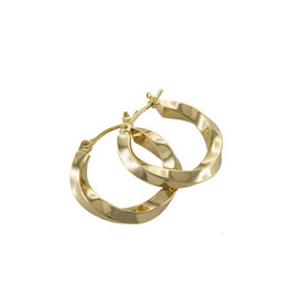 Jackie J Twisted hoop earring Gold