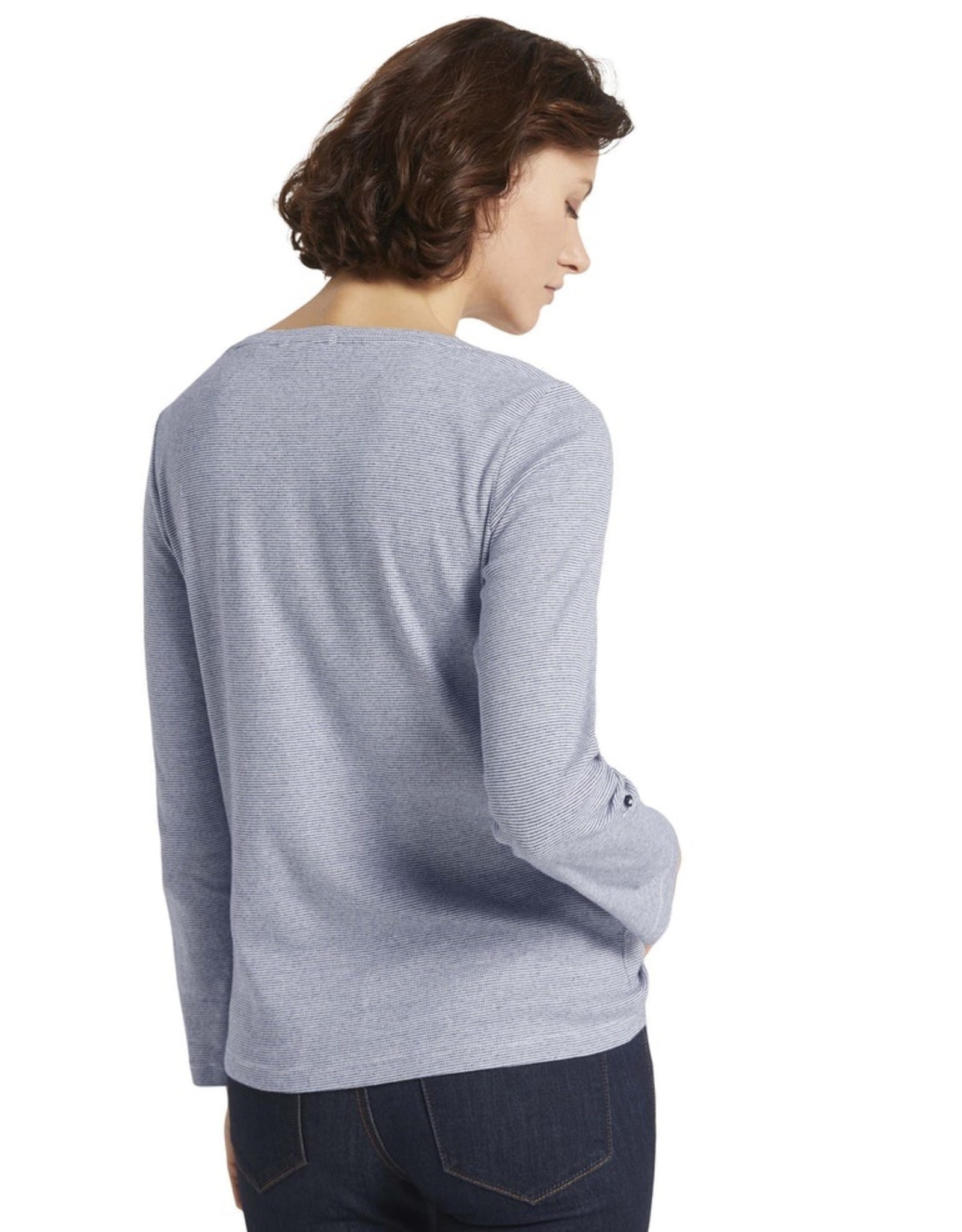 Tom Tailor Striped Henley L/S Top