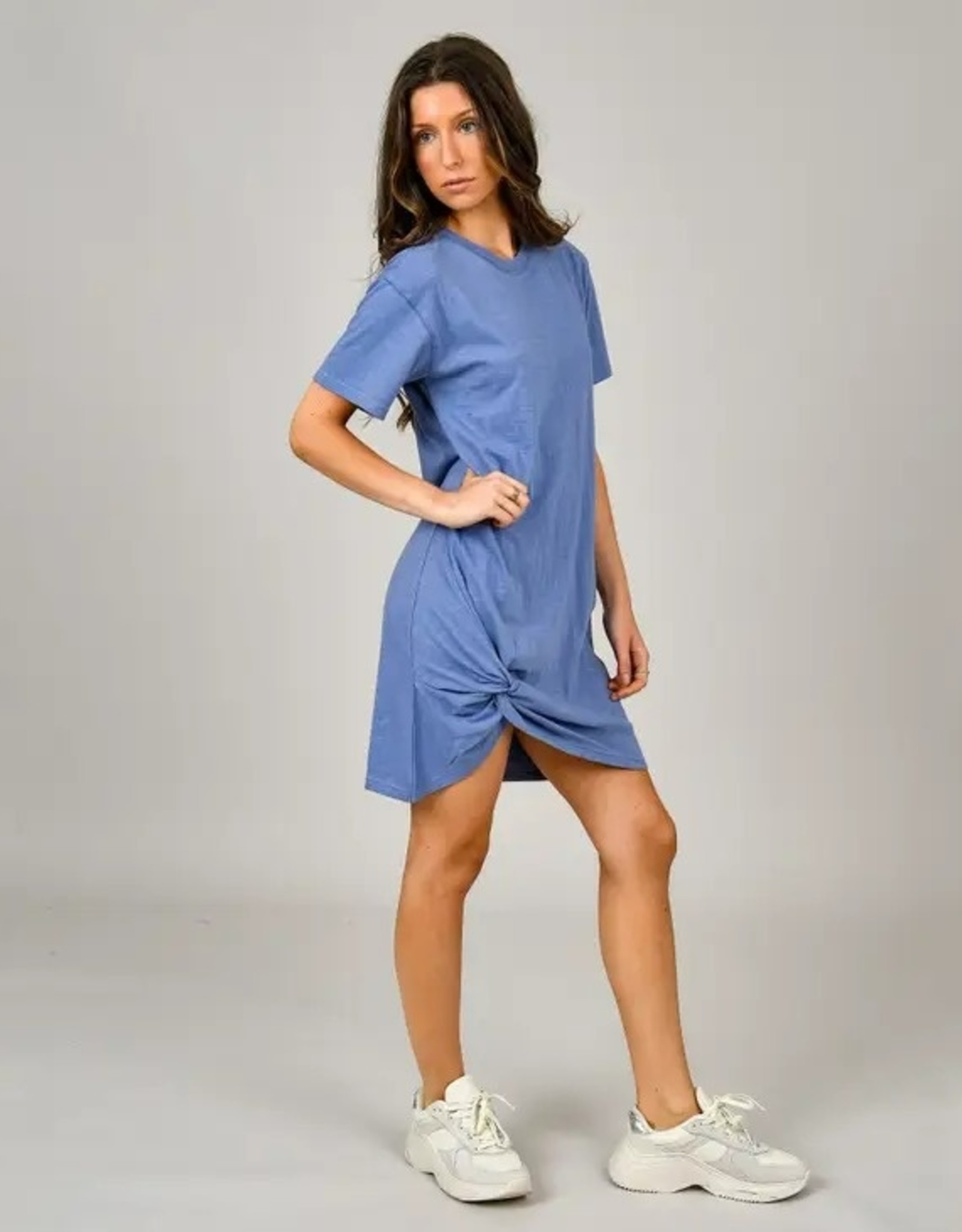 RD Style Tiana S/S Knotted Hem Dress