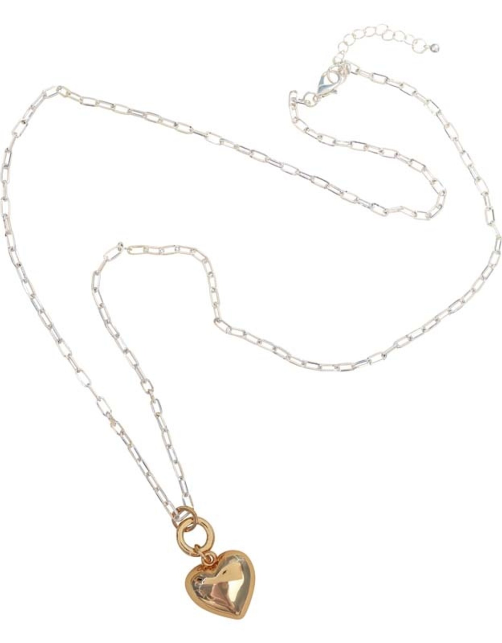 Merx Inc. Fashion Chain Necklace Gold+Silver Chain 90CM+EXT