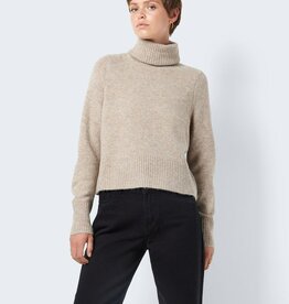 Noisy May Friva L/S T-Neck Knit Sweater