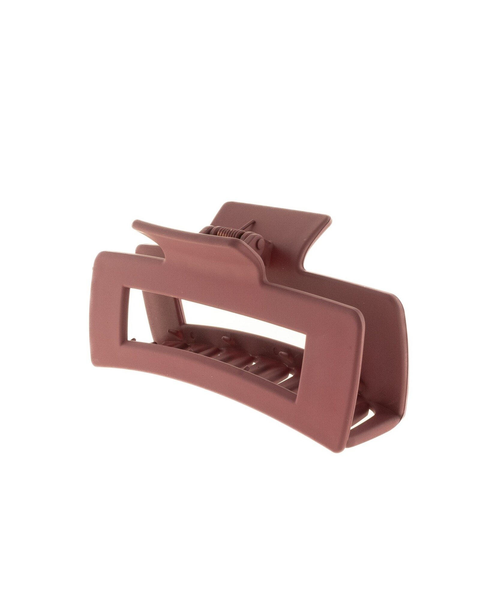 Jackie J Rectangle matte colored clip Purple