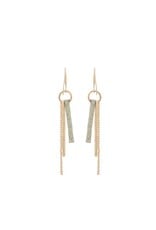 Merx Inc. Long Stick and Chain Earrings Gold