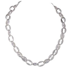 Merx Inc. Fashion Chain NK Silver Fancy Links 40.5 + 7cm Silver