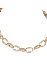 Merx Inc. Fashion Chain NK Fancy Links 40.5 + 7cm Gold