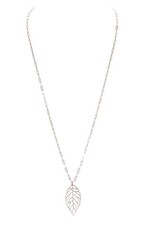 Merx Inc. Fashion Necklace SRG(Chain) + MRG(Leaf) 75CM+7CM