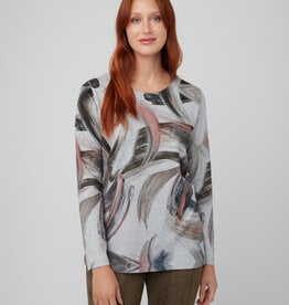 CYC Brush Stroke Print LS Top