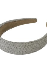 Jackie J Jackie J Classic woven wicker headband Grey