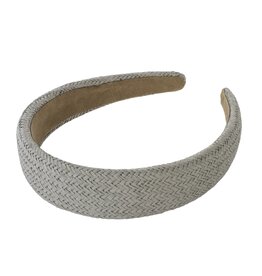 Jackie J Jackie J Classic woven wicker headband Grey