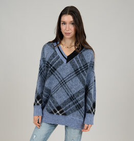 RD Style Myla L/S V-Neck Pullover