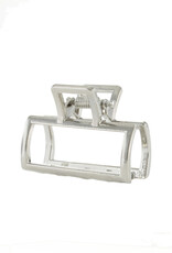 Jackie J Jackie J 1.5â€³ | open rectangular hair grabber Grey