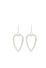 Merx Inc. Merx Heart Drop Fashion Earring matt silver