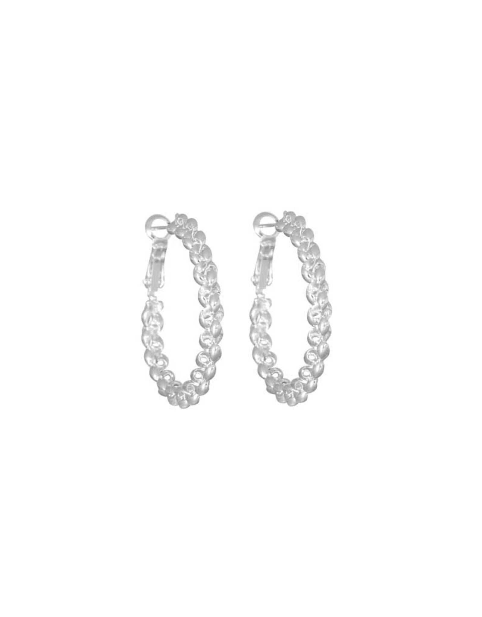 Merx Inc. Merx Lever back hoop earring Shiny Silver