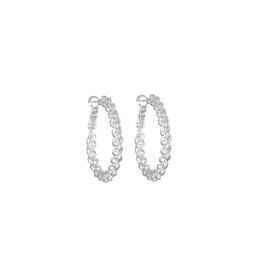Merx Inc. Merx Lever back hoop earring Shiny Silver