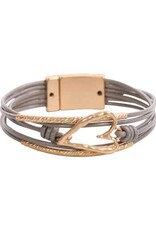 Merx Inc. Merx Fashion Bracelet new matt gold+#87 taupe 19cm