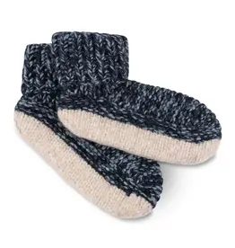 Lemon Loungewear Twisted Movie Night Bootie Navy