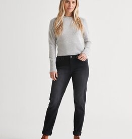 Duer Fireside Denim Girlfriend Jean - Washed Black