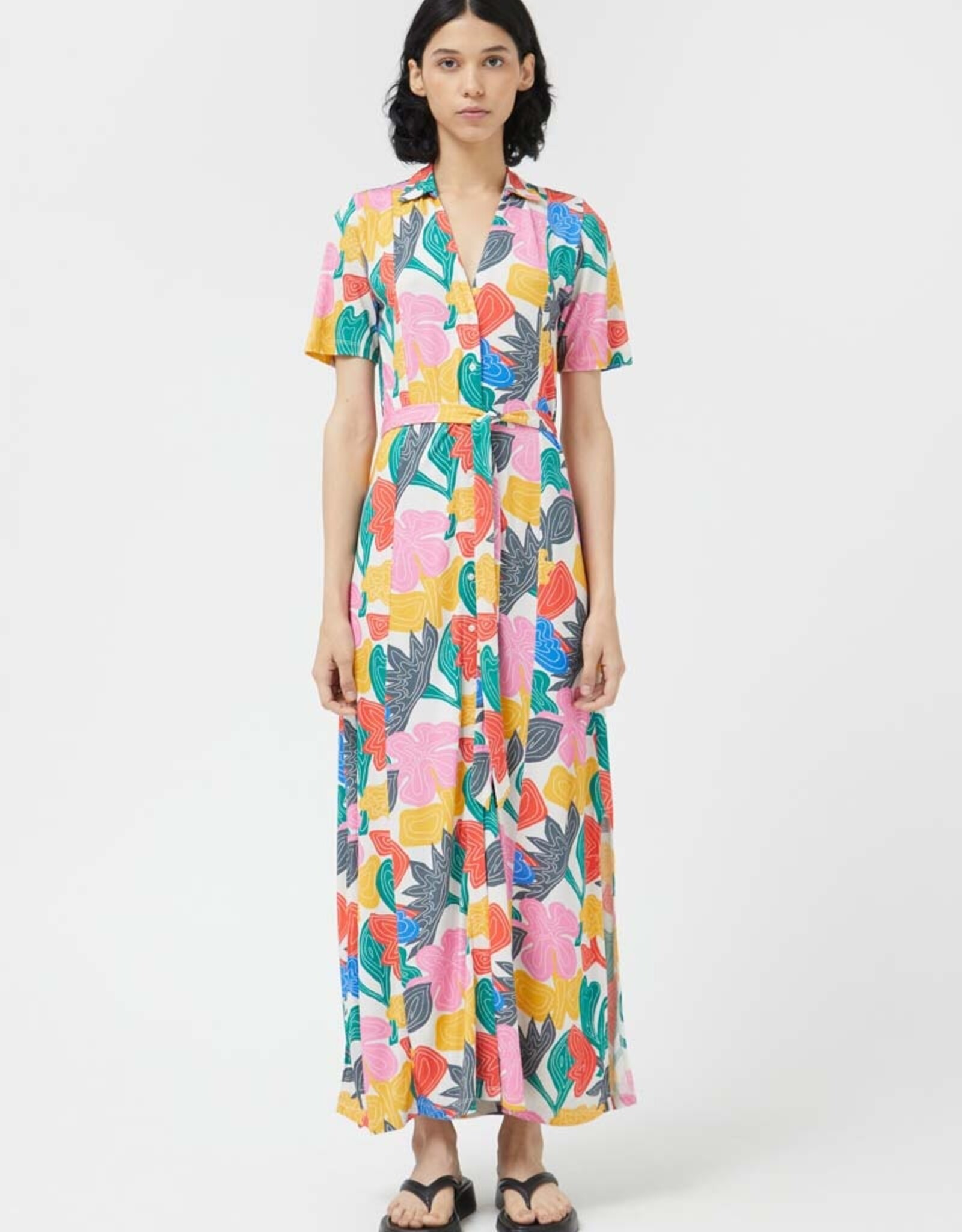 Compania Fantastica MultiColour Print Wrap Dress