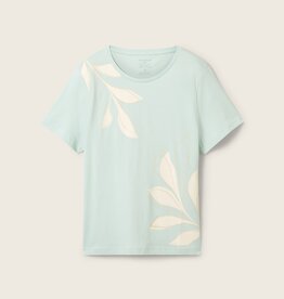 Tom Tailor T-Shirt with Leaf Line Print