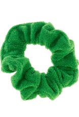 Jackie J Terry cloth material scrunchie Green