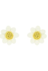 Jackie J 1.5″ Large daisy stud earrings with beaded center