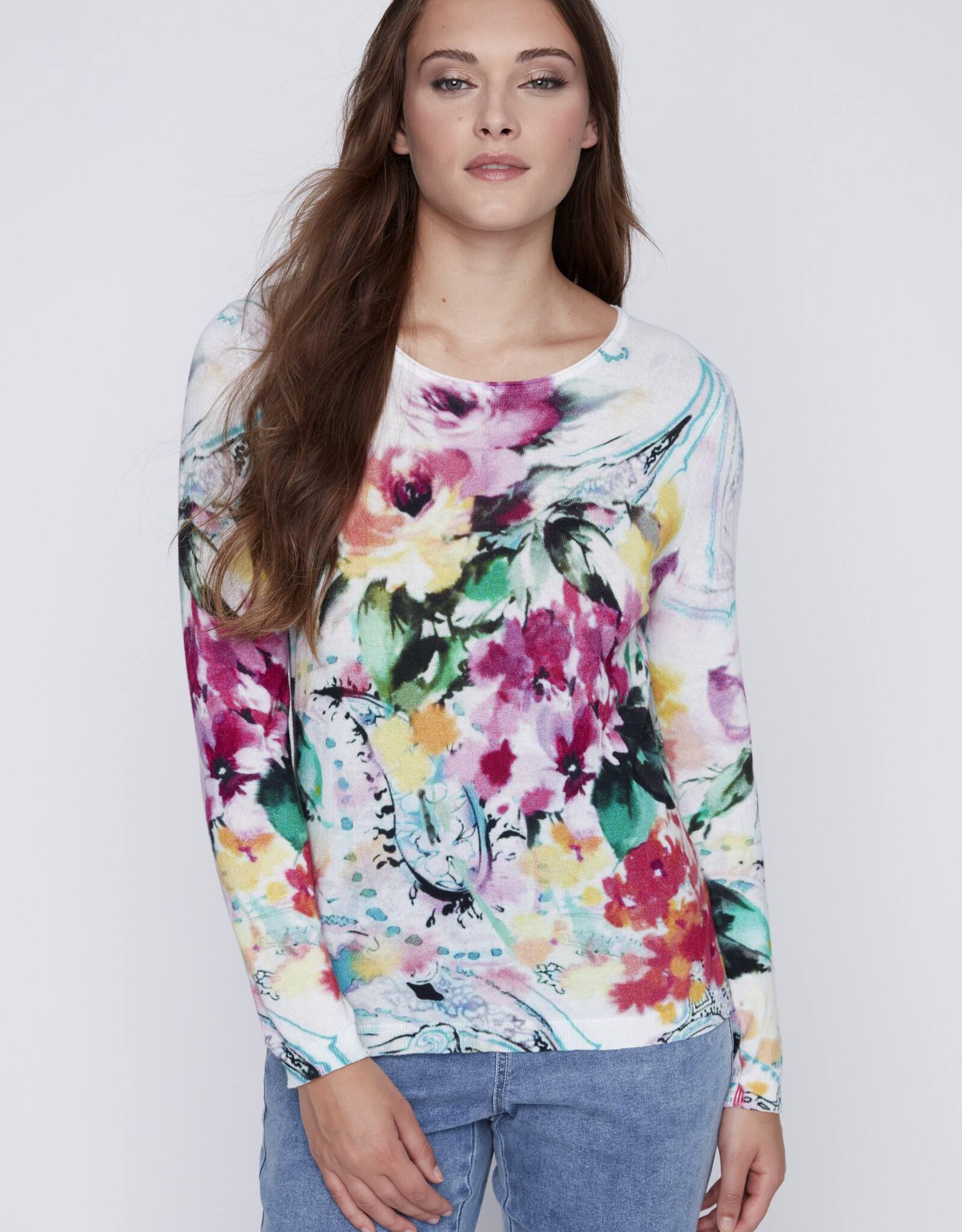 CYC Floral Printed Knit Top