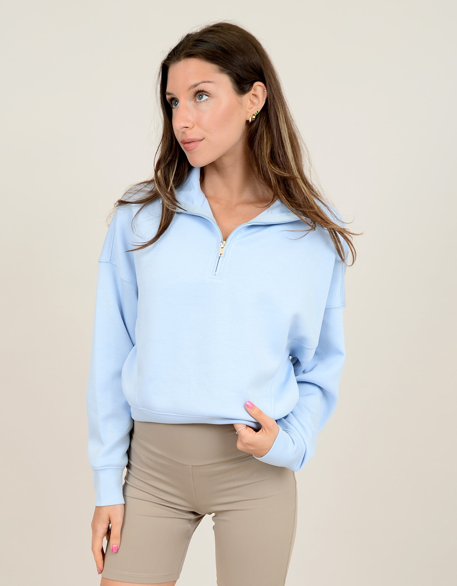 RD Style Mailyn Soft Knit Half Zip Top