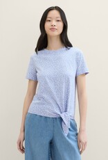Tom Tailor Knotted Side Printed T-Shirt