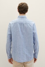 Tom Tailor Mens Striped Linen Shirt