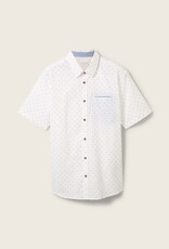 Tom Tailor Mens Small Line Print S/S Shirt