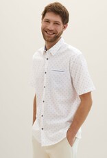 Tom Tailor Mens Small Line Print S/S Shirt