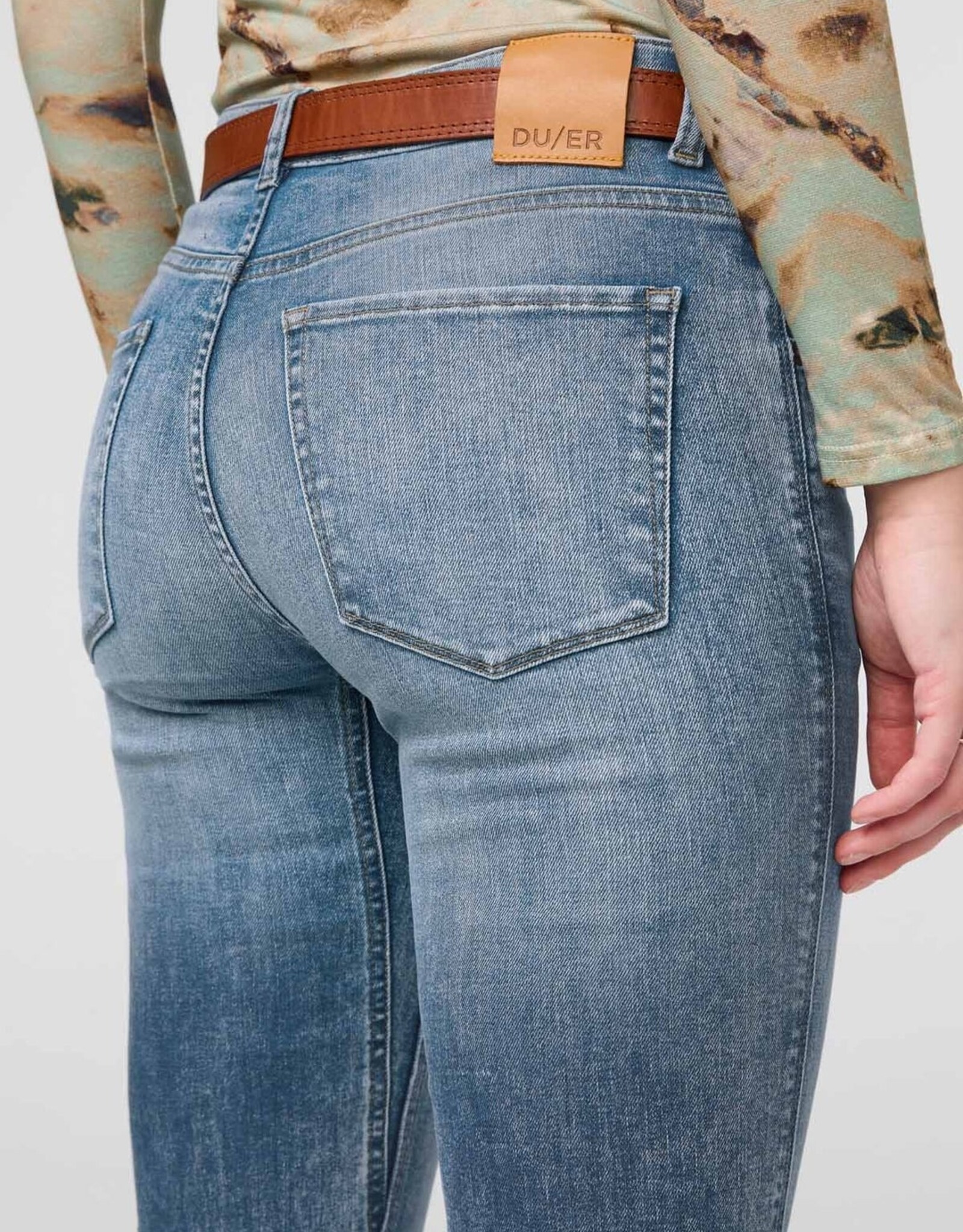 Duer Slim Straight - Beach Blue