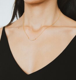 Jackie J Jackie J Delicate gold Nk with freshwater pearls Gold