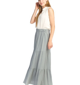 Papillon Cotton Gauze Tiered Skirt